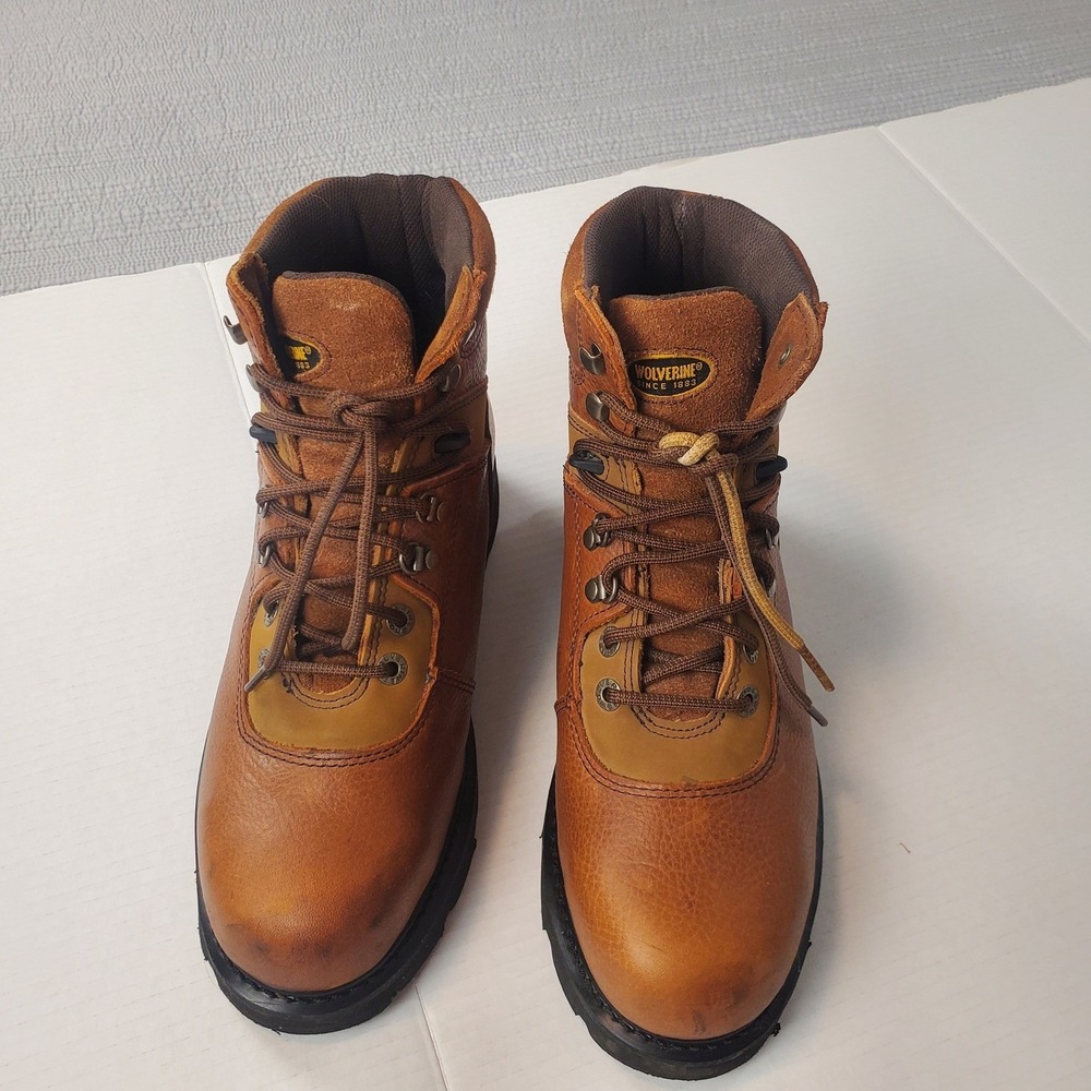 Wolverine Floorhand Steel Toe Work Boots Mens 10M Brown Leather W04013 EH - Picture 4 of 14